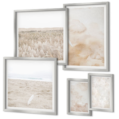 Modernes wandbilder-set Modische Pastelltexturen