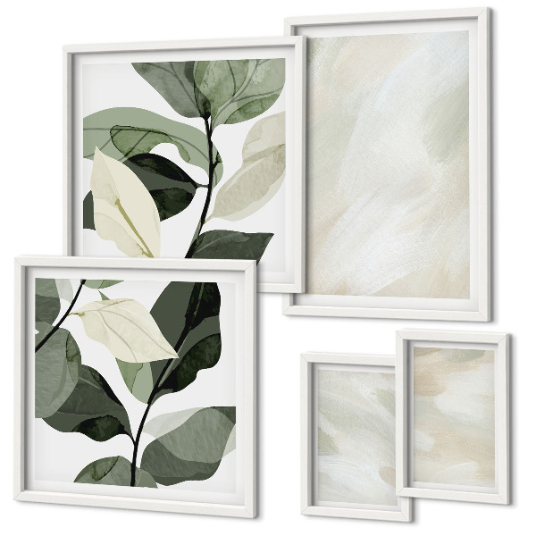 Bildergalerie-set für die wand Leuchtende Farben, abstrakter Boho-Stil