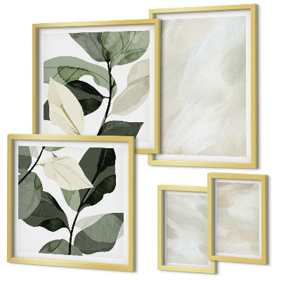 Bildergalerie-set für die wand Leuchtende Farben, abstrakter Boho-Stil