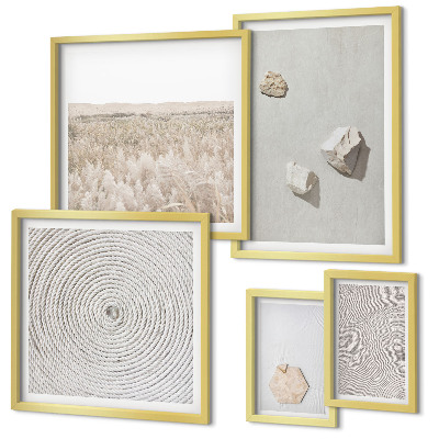 Modernes wandbilder-set Leichte Boho-Sandtexturen