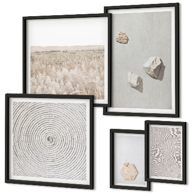 Modernes wandbilder-set Leichte Boho-Sandtexturen