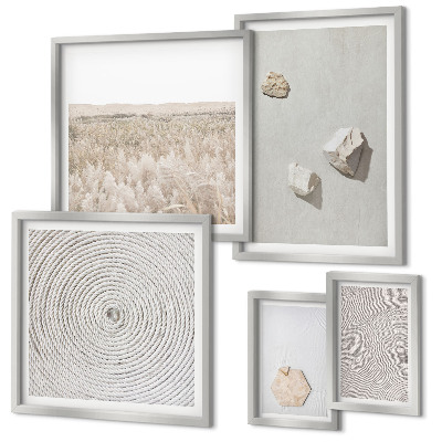 Modernes wandbilder-set Leichte Boho-Sandtexturen