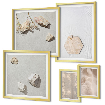 Bildergalerie-set für die wand Dezente Boho-Naturtexturen