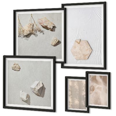 Bildergalerie-set für die wand Dezente Boho-Naturtexturen