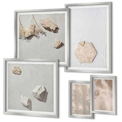 Bildergalerie-set für die wand Dezente Boho-Naturtexturen