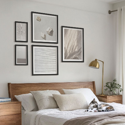 Modernes wandbilder-set Zarte Boho-Texturen der Natur