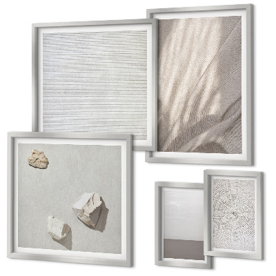 Modernes wandbilder-set Zarte Boho-Texturen der Natur