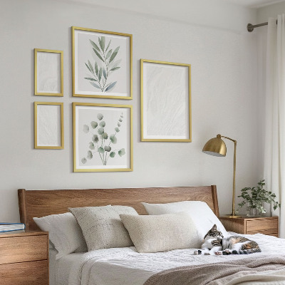 Bilderset fürs sofa Elegante Marmorzweigstruktur