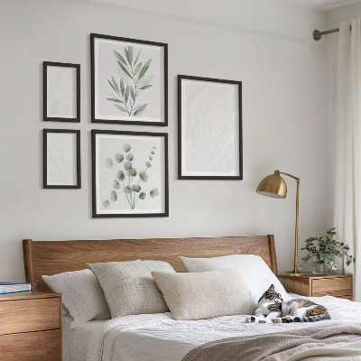 Bilderset fürs sofa Elegante Marmorzweigstruktur