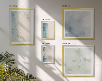 Modernes wandbilder-set Verschüttete Wasserfarben auf Leinwand, Minimalismus