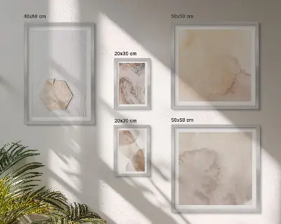 Bilderset fürs Sofa abstrakte Naturdarstellung im Designstil