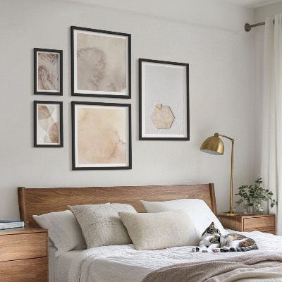 Bilderset fürs sofa Designerabstraktion der Natur