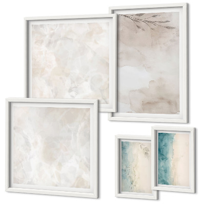 Bildergalerie-set für die wand Feine Aquarelltextur