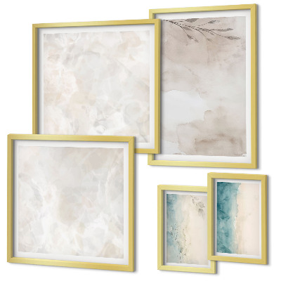 Bildergalerie-set für die wand Feine Aquarelltextur