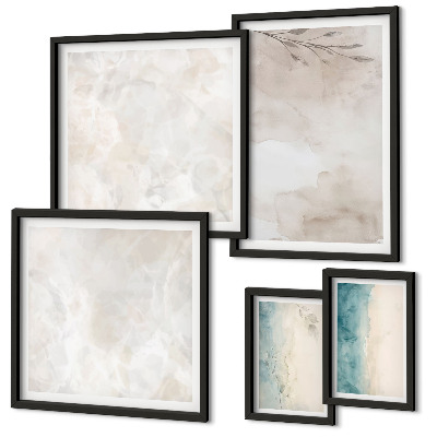 Bildergalerie-set für die wand Feine Aquarelltextur