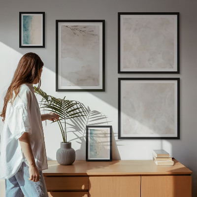 Bildergalerie-set für die wand Feine Aquarelltextur