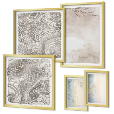 Modernes wandbilder-set Feine Aquarellfarben