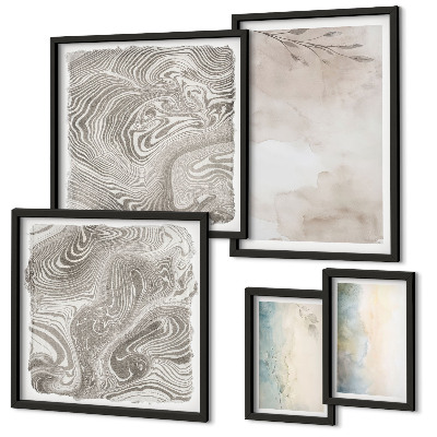 Modernes wandbilder-set Feine Aquarellfarben