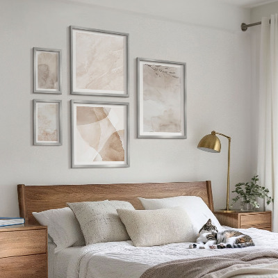 Bilderset fürs sofa Aquarellfarben, Boho-Texturen