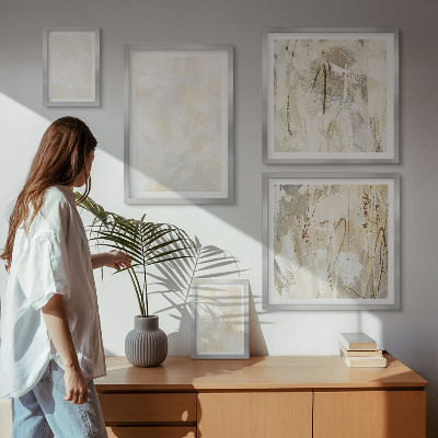 Bildergalerie-set für die wand Helles Strukturfarbendesign