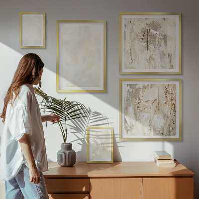 Bildergalerie-set für die wand Helles Strukturfarbendesign
