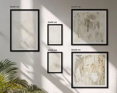 Wandbilder-Set helles Strukturfarben-Design
