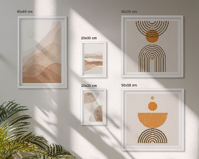 Modernes wandbilder-set Strukturen in verschiedenen Schattierungen des Minimalismus