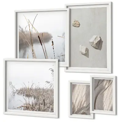 Bildergalerie-Set für die Wand Nahaufnahmen mit Struktur im Boho-Stil