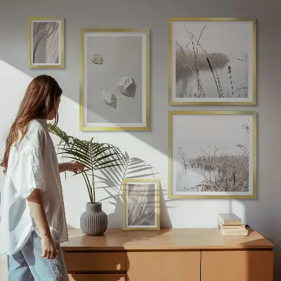 Bildergalerie-Set für die Wand Nahaufnahmen mit Struktur im Boho-Stil