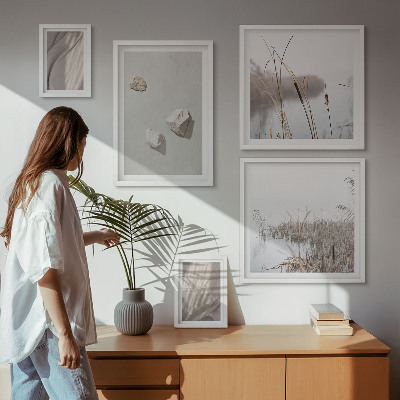 Bildergalerie-set für die wand Nahaufnahmen der Struktur im Boho-Stil