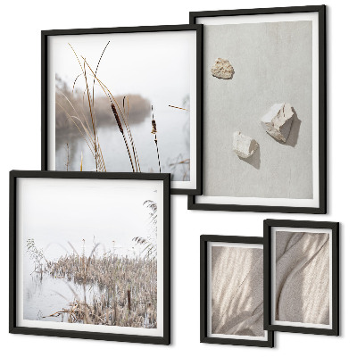 Bildergalerie-set für die wand Nahaufnahmen der Struktur im Boho-Stil