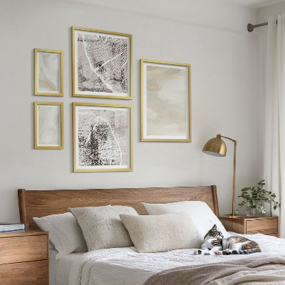 Bilderset fürs sofa Minimalismus der Farbstruktur