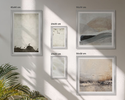 Bildergalerie-set für die wand Vögel, Steine, Pinselstriche, Verzierungen