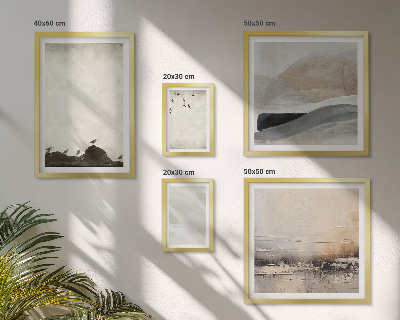 Bildergalerie-set für die wand Vögel, Steine, Pinselstriche, Verzierungen