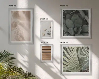 Bildergalerie-Set für die Wand mit Texturen aus Stein Holz und Stoff