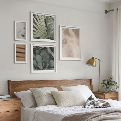 Bildergalerie-set für die wand Steine, Holz, Stofftexturen