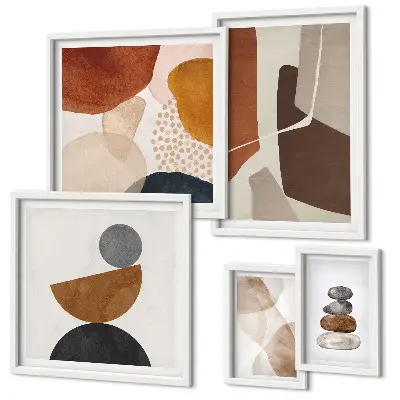 Bildergalerie-Set für die Wand abstrakte Malerei als Wanddekoration