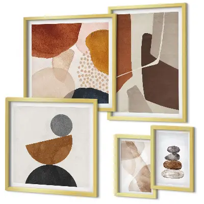 Bildergalerie-Set für die Wand abstrakte Malerei als Wanddekoration