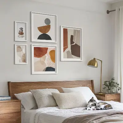 Bildergalerie-Set für die Wand abstrakte Malerei als Wanddekoration