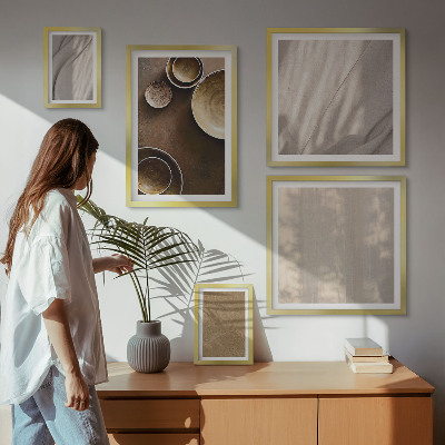 Modernes wandbilder-set Minimalistische Texturstrukturen