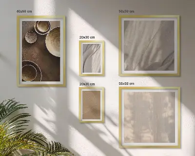 Modernes Wandbilder-Set mit minimalistischen Texturstrukturen