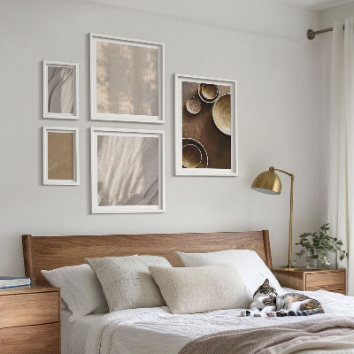 Modernes wandbilder-set Minimalistische Texturstrukturen