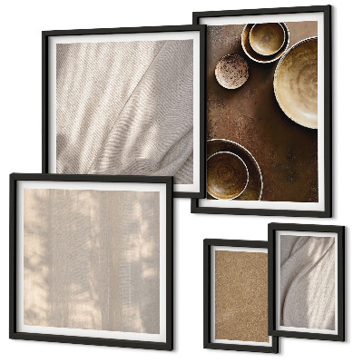 Modernes wandbilder-set Minimalistische Texturstrukturen