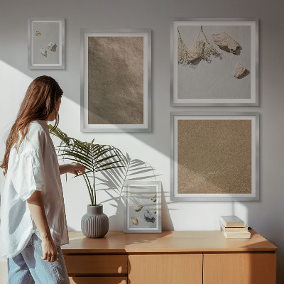 Bildergalerie-set für die wand Steine ​​Strand natürliche Strukturen