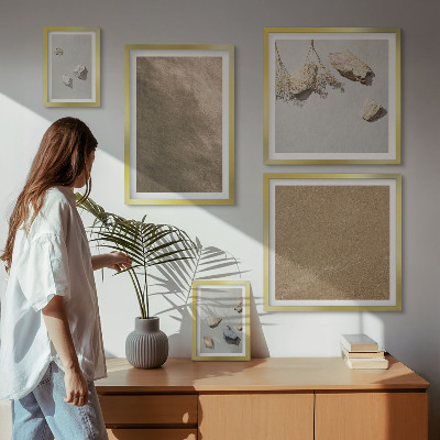 Bildergalerie-set für die wand Steine ​​Strand natürliche Strukturen