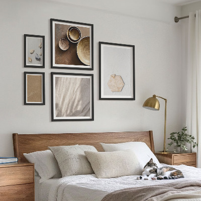 Modernes wandbilder-set Minimalistische Texturen warm