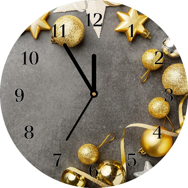 Glasuhr Golden Stars Weihnachtsferien