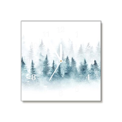 Glasuhr Wald Weihnachtsbaum Weihnachtsschnee