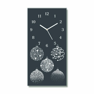 Glasuhr Abstraktion Weihnachtskugeln Winter-