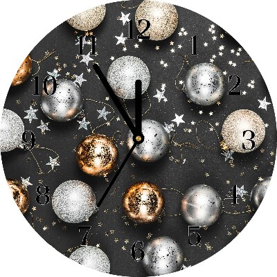 Glasuhr Heilige Weihnachtskugeln